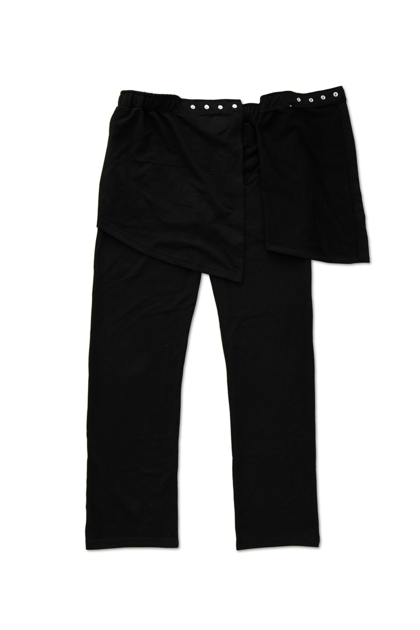 Unisex Black Fleece Adaptive Pants | Open Back, Adaptive Clothing