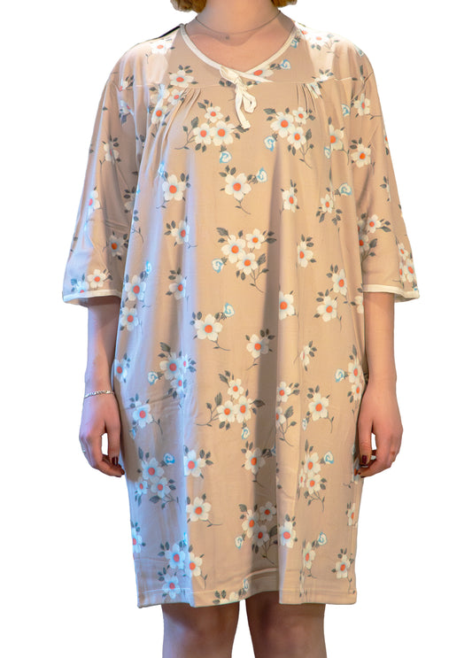 Women's open back gown, hospital gown. post op gown