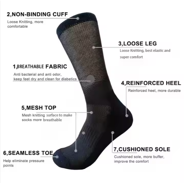 Diabetic Socks for Men and Women | Comfortable & Breathable
