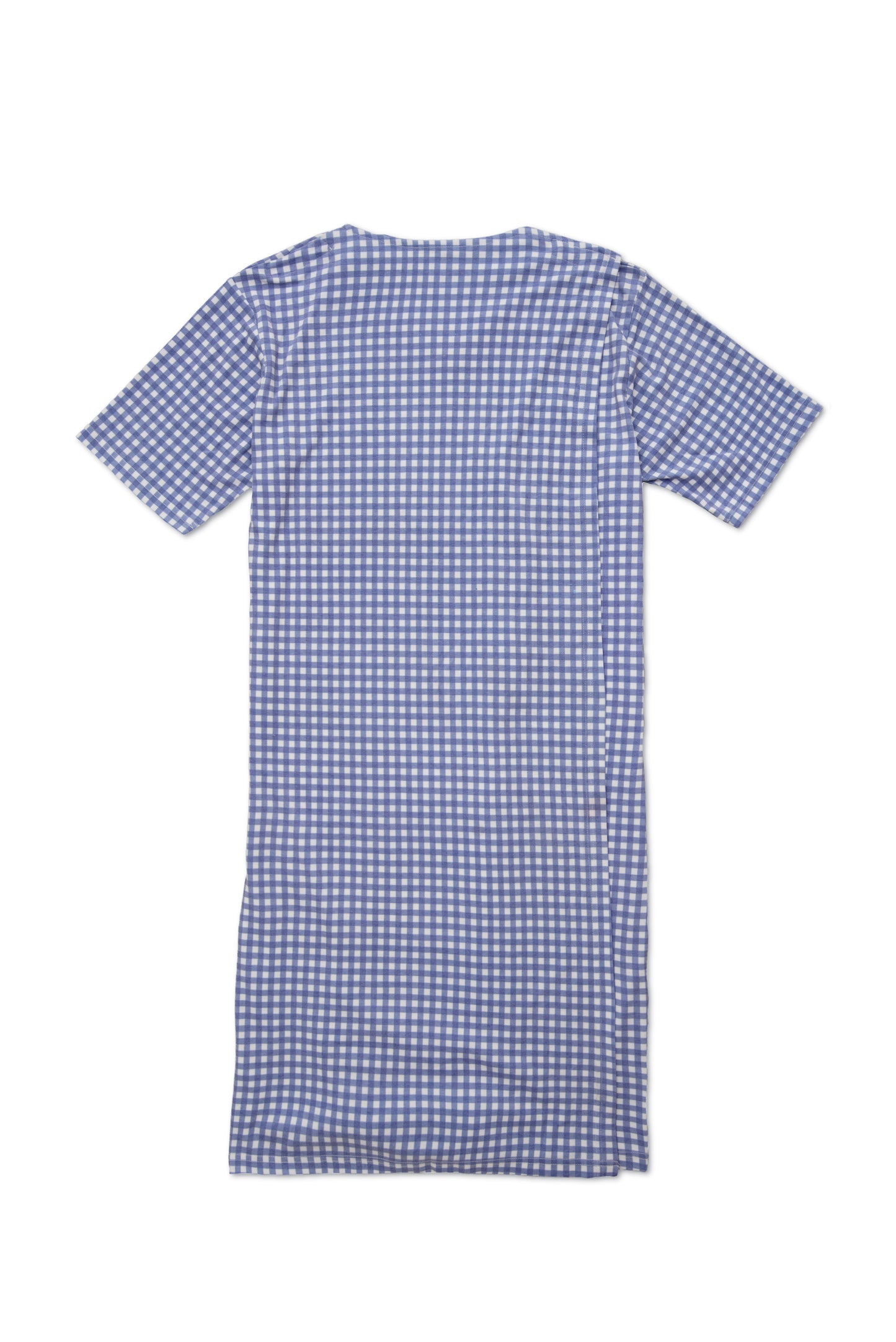 Women's Open Back Gown | Purple Check Adaptive Clothing