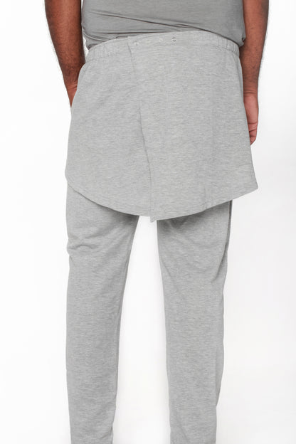 Unisex Open Back Fleece Adaptive Pants | For Men & Women