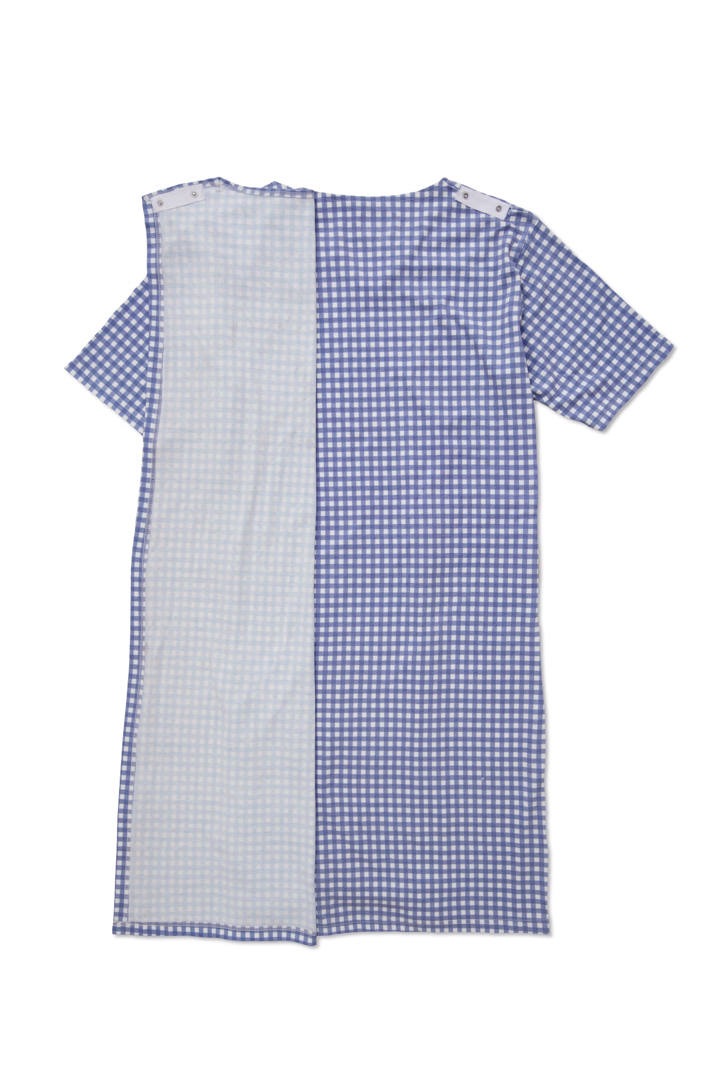 Women's Open Back Gown | Purple Check Adaptive Clothing