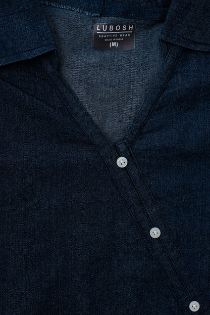 Open Back Denim Top | Adaptive Clothing for Women