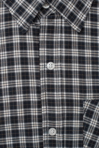 Checkered Open Back Shirt, Full Sleeves | Adaptive Clothing for Men