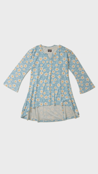 Women’s Floral Top | Open Back Adaptive Clothing
